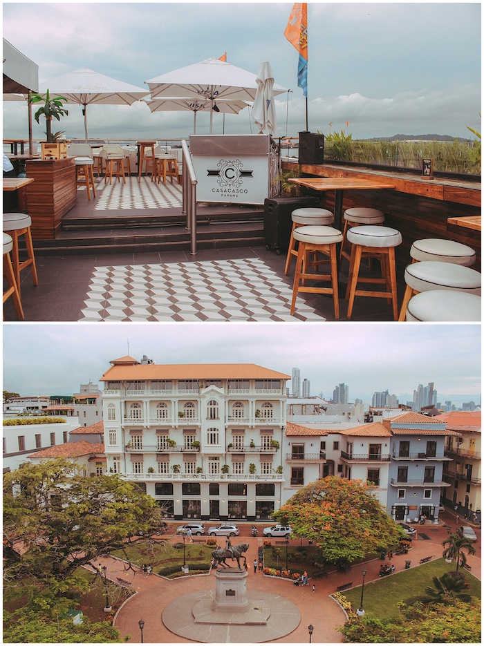 Rooftop bar in old Panama City 