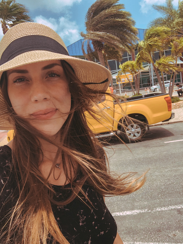 Girl in a Panama hat 